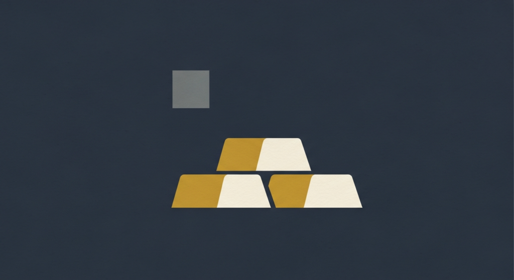 Illustration: gold bars descending in size like a staircase