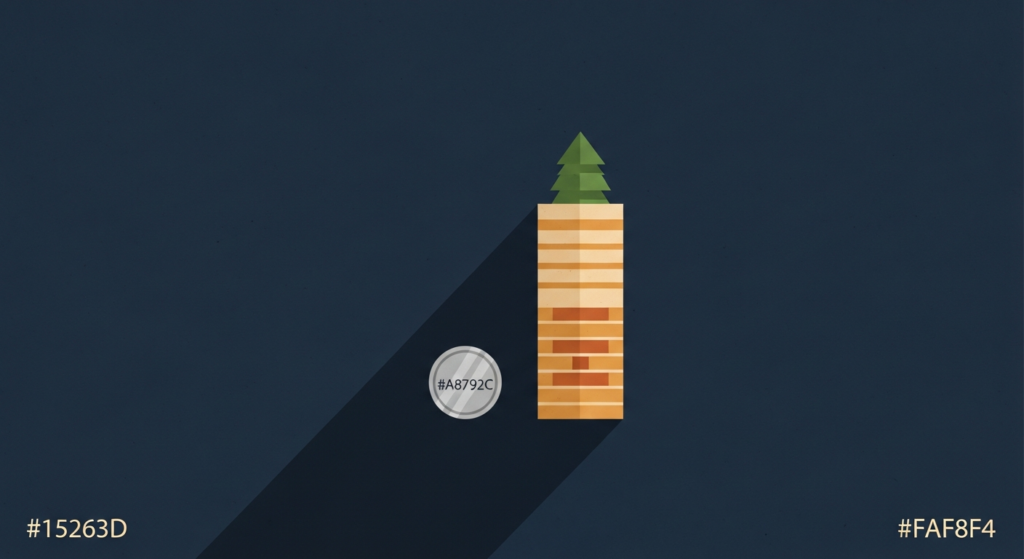Illustration: a small silver coin beneath a tall band representing the premium added over spot.